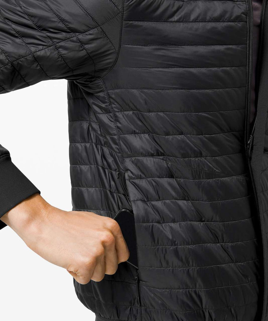 Lululemon Black Switch Over Reversible Bomber Jacket
