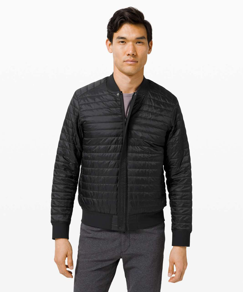 Lululemon Black Switch Over Reversible Bomber Jacket