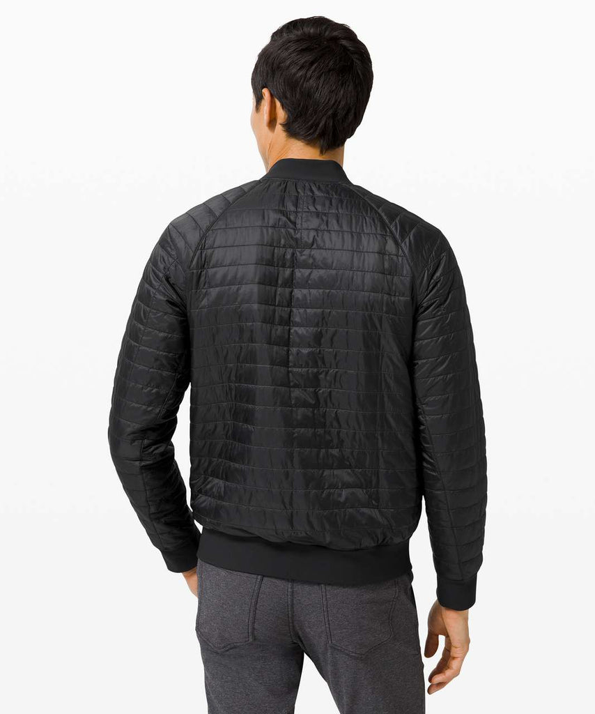 Lululemon Black Switch Over Reversible Bomber Jacket