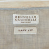 Brunello Cucinelli Brown Striped Easy Fit Shirt