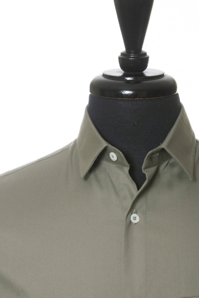 Brunello Cucinelli Green Easy Fit Casual Shirt