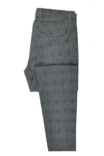 Brax Grey Check Paul Pleated Pants
