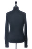 John Smedley Black New Zealand Merino Wool Roll Neck Sweater