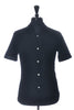 Portuguese Flannel Black Terry Knit Short Sleeve Shirt