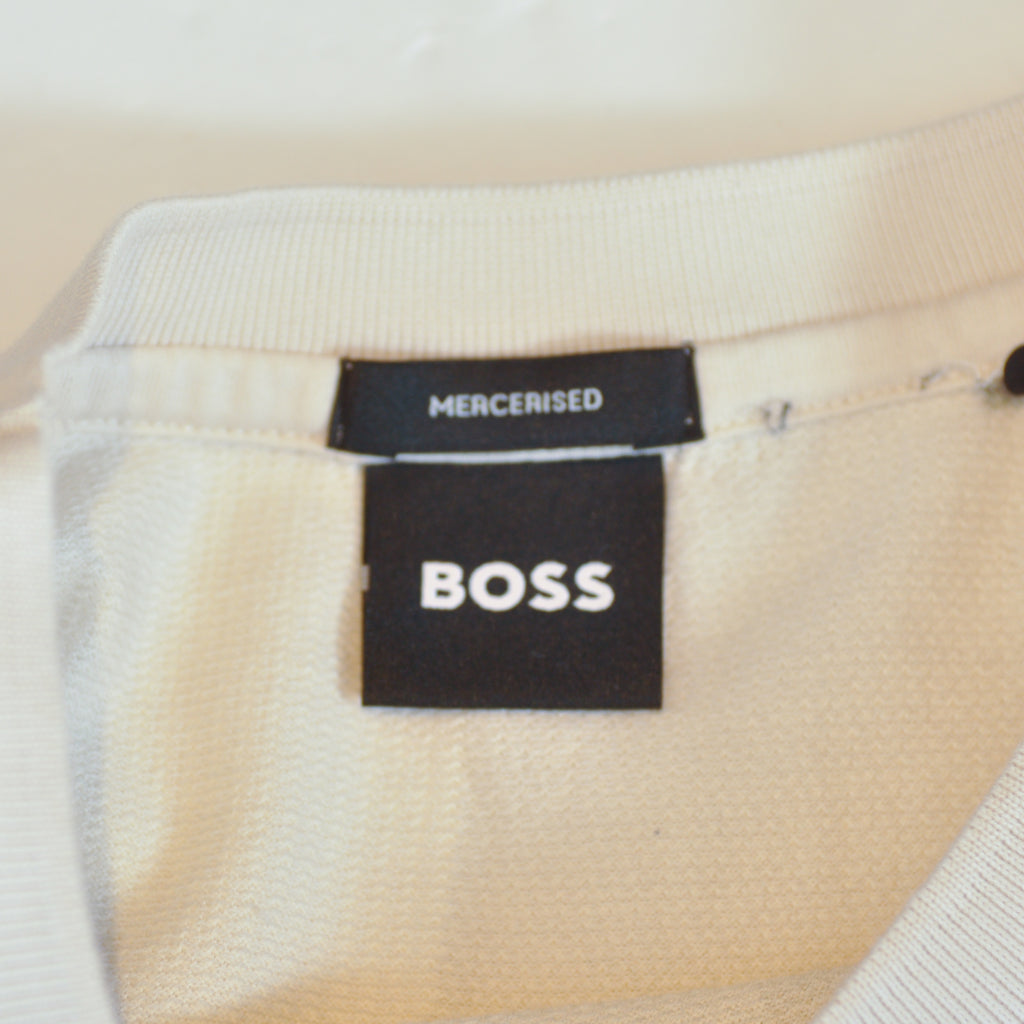 Hugo Boss Beige Mercerized Cotton T-Shirt