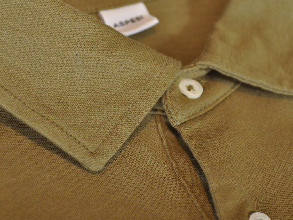 Aspesi Green Cotton Polo Shirt