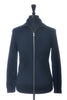 Theory Navy Blue Kampers Full Zip Sweater