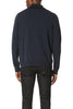 Theory Navy Blue Kampers Full Zip Sweater