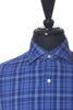 Isaia Blue Check Milano Dress Shirt