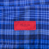 Isaia Blue Check Milano Dress Shirt