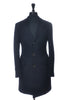 Lardini Navy Blue Angora Wool Overcoat