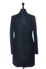 Lardini Navy Blue Loro Piana Zelander Merino Wool Overcoat