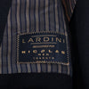 Lardini Navy Blue Loro Piana Zelander Merino Wool Overcoat