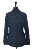Lardini Washed Blue Fleece Twill Identity Jacket