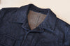Lardini Washed Blue Fleece Twill Identity Jacket
