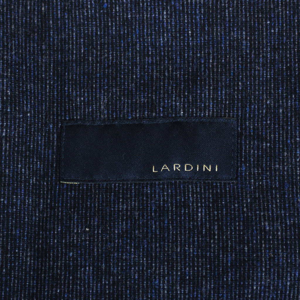 Lardini Washed Blue Fleece Twill Identity Jacket