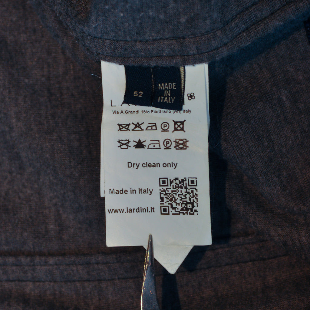 Lardini Washed Blue Fleece Twill Identity Jacket