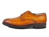 Magnanni Brown Pebbled Leather Derby Shoes
