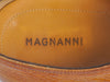 Magnanni Brown Pebbled Leather Derby Shoes