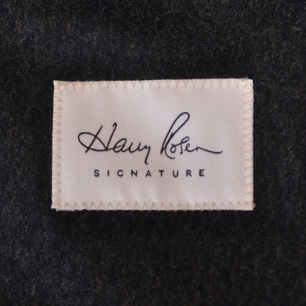 Harry Rosen Signature LBM 1911 Charcoal Grey Cashmere Blend Overcoat