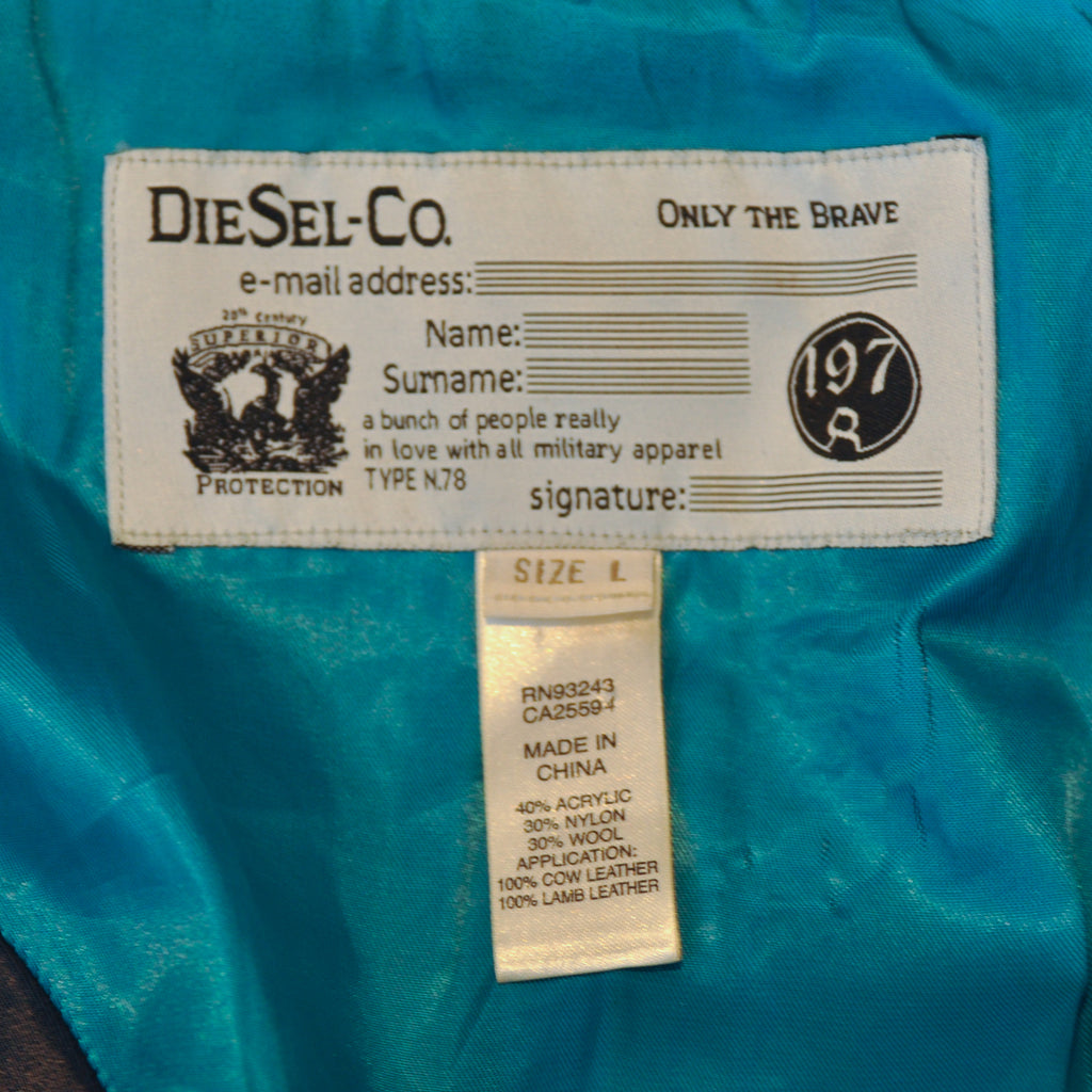 Diesel Navy Blue Pea Coat