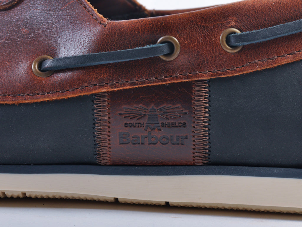 Barbour Navy Blue Boat Shoes