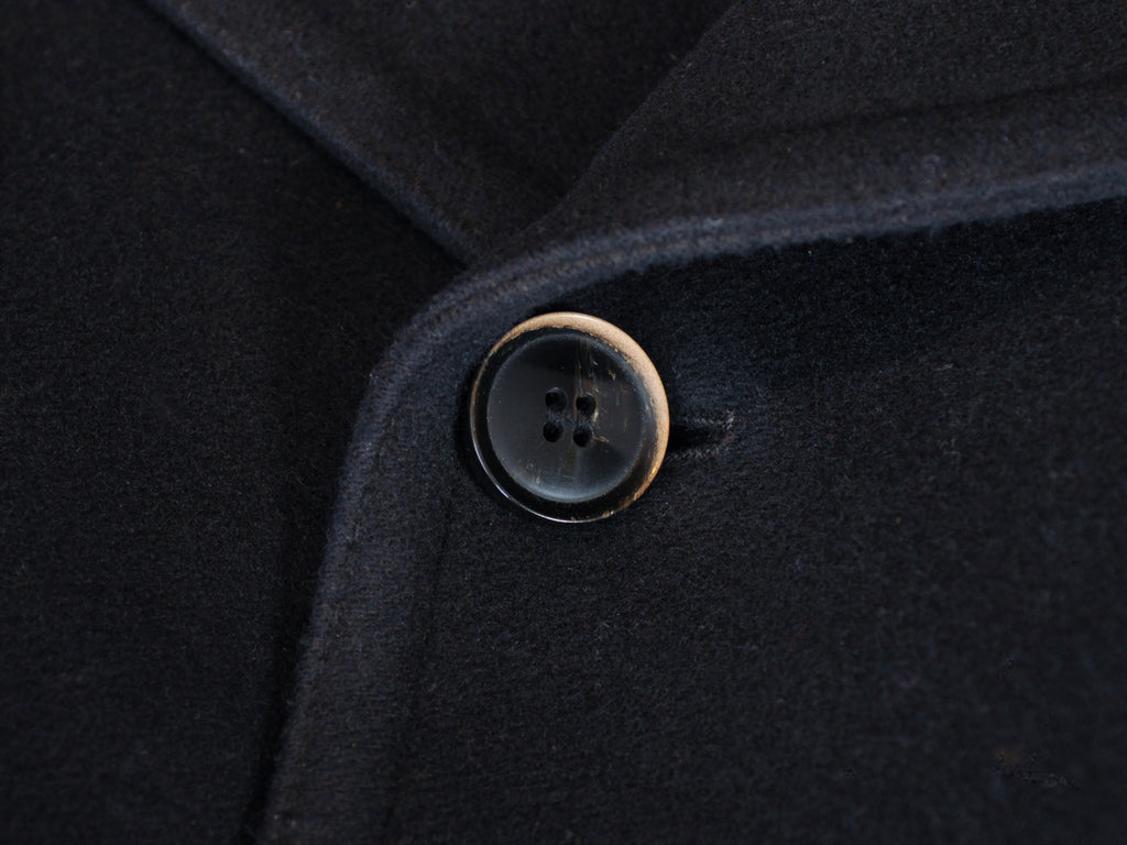 Dolce & Gabbana Black Cashmere Blend Double Breasted Coat