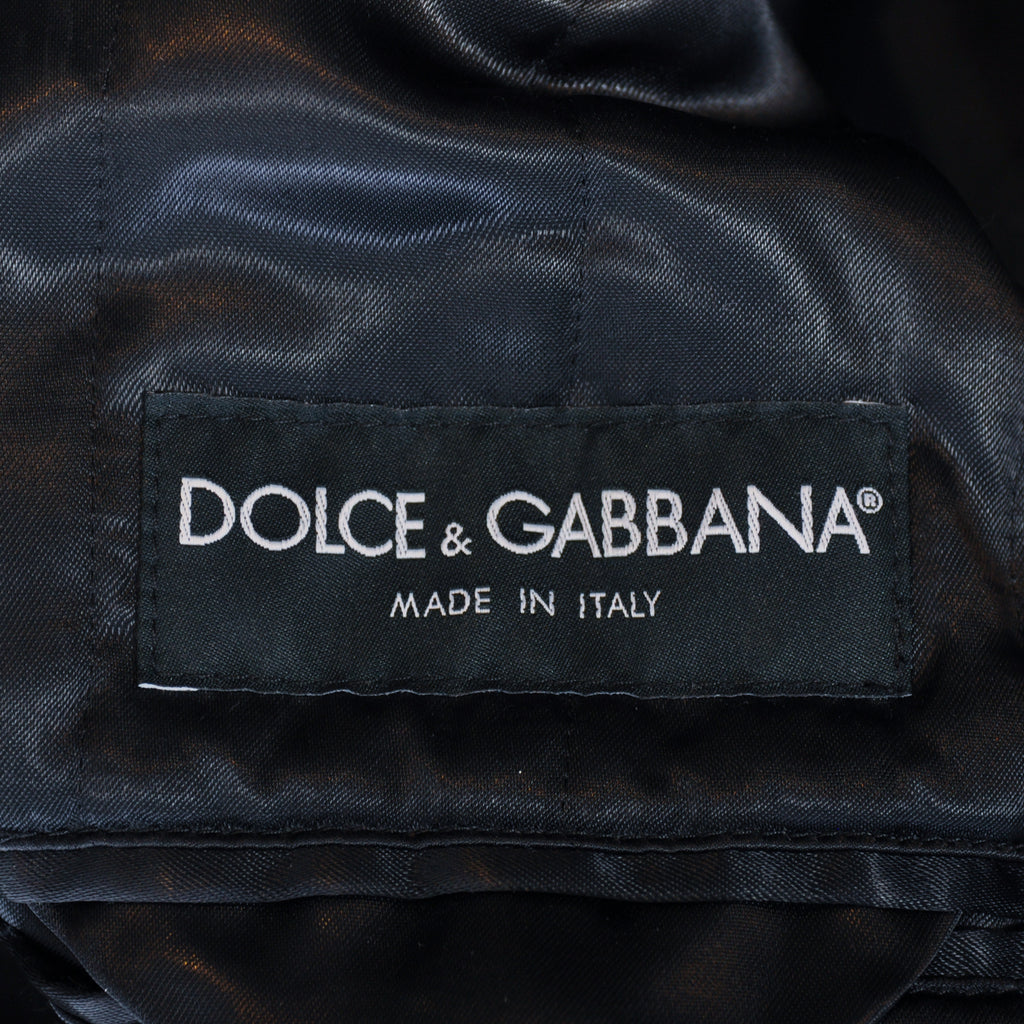 Dolce & Gabbana Black Cashmere Blend Double Breasted Coat