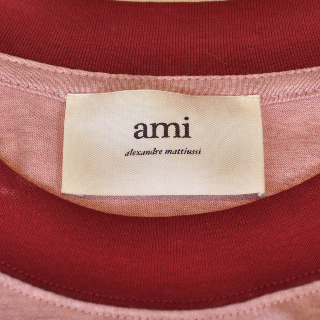 AMI Red Trimmed T-Shirt