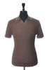 Theory Brown Waffle Knit Birke Polo
