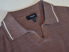 Theory Brown Waffle Knit Birke Polo