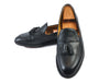 SuitSupply Black Leather Tassel Loafers