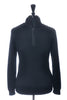 Maerz Black Nylon Accented Quarter Zip Sweater