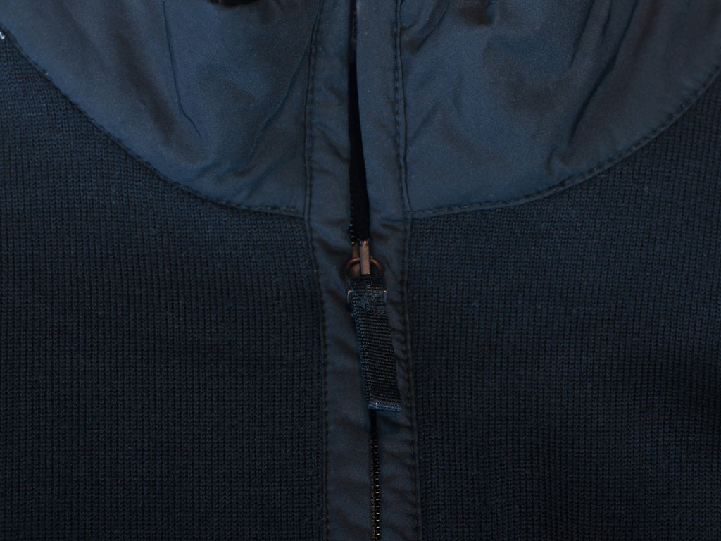 Maerz Black Nylon Accented Quarter Zip Sweater