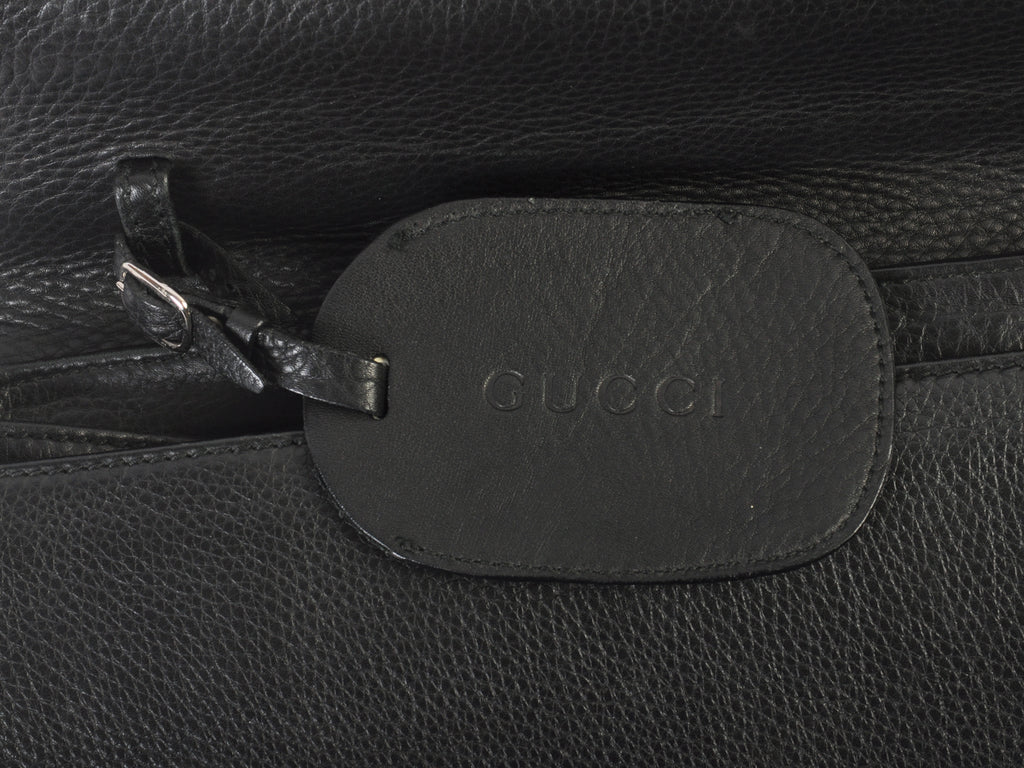 Gucci Black Leather Briefcase