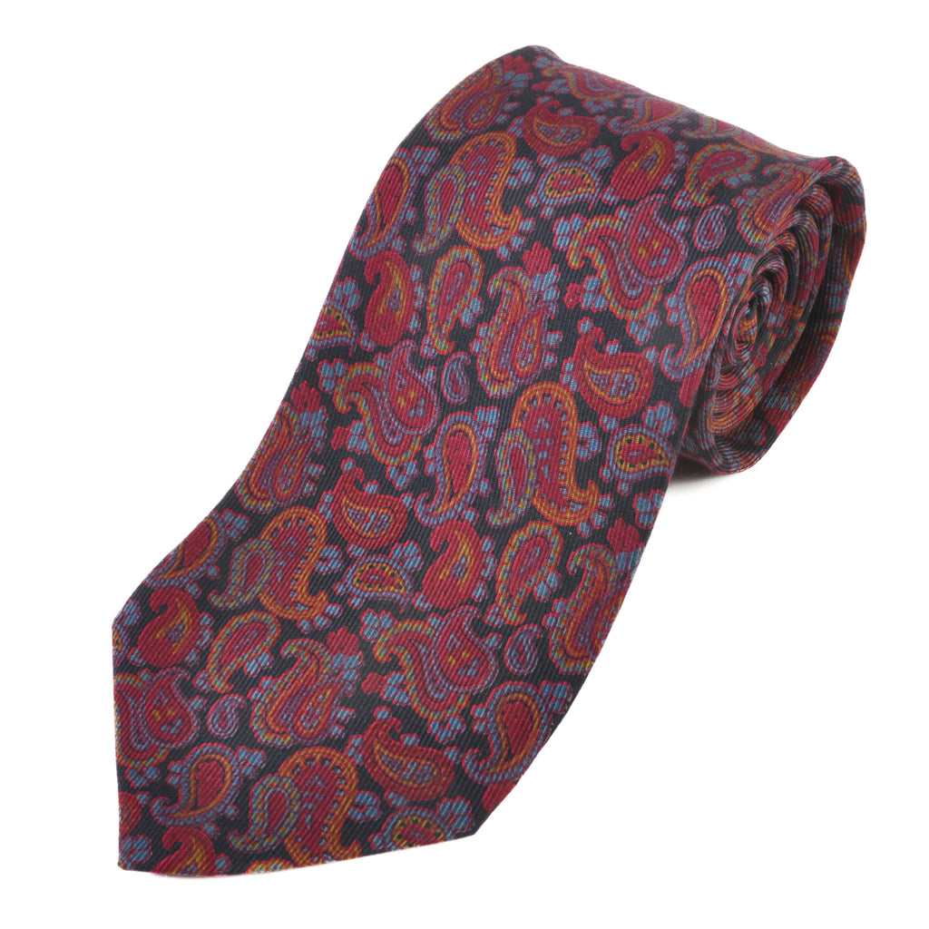 Etro Merlot Paisley Ancient Madder Paisley Tie
