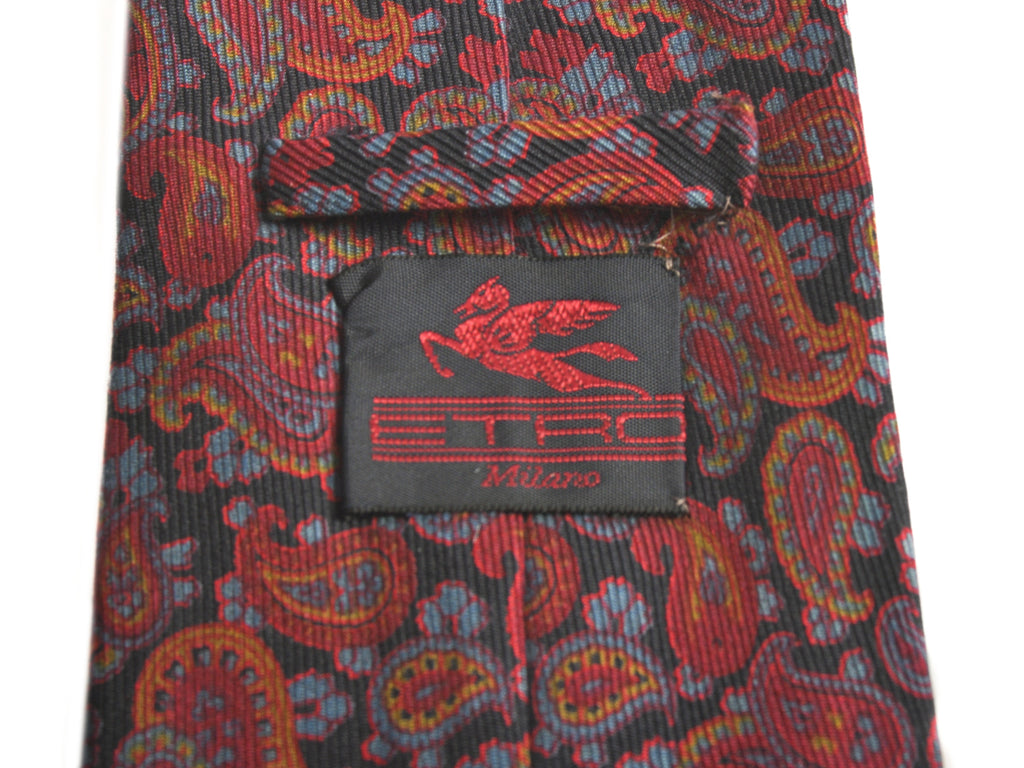 Etro Merlot Paisley Ancient Madder Paisley Tie