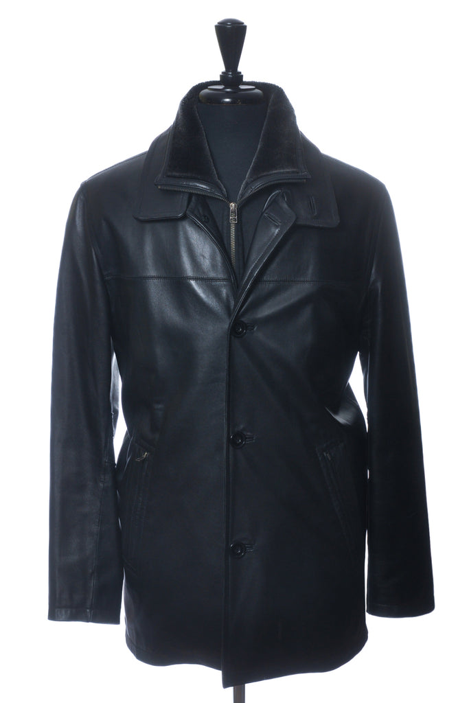 A&S Selections Black Leather Coat