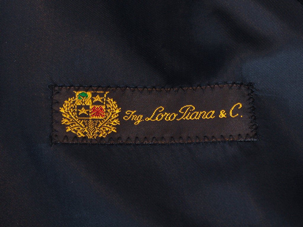 Hugo Boss Vintage Navy Blue Loro Piana Angora Cashmere Xedos Overcoat