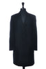Giorgio Armani Le Collezioni Vintage Black Herringbone Twill Coat