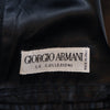Giorgio Armani Le Collezioni Vintage Black Herringbone Twill Coat