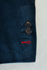 Mark Marengo Limited Edition Blue Herringbone Moleskin Blazer