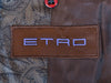 Etro Grey Check Flannel Blazer