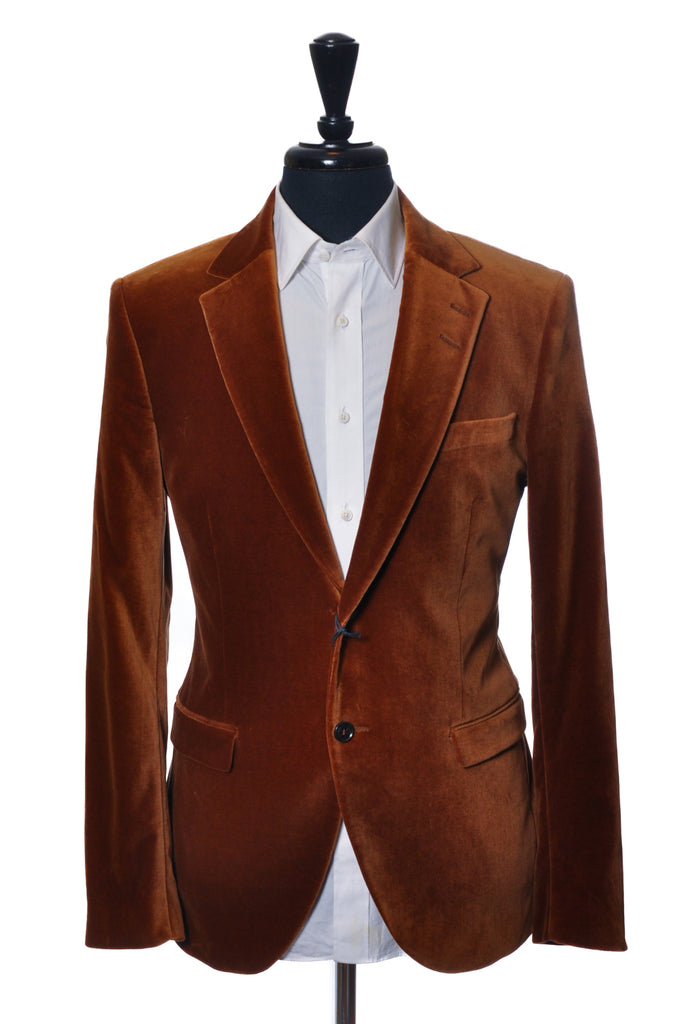 Tiger of Sweden Brown Velvet Jamonte Blazer