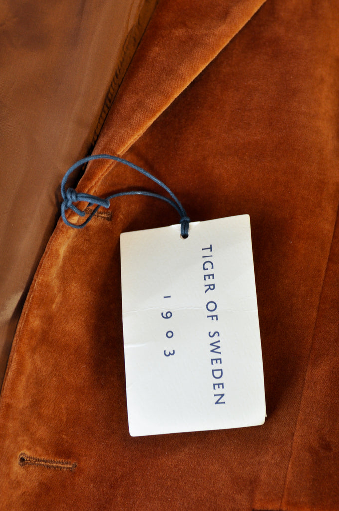Tiger of Sweden Brown Velvet Jamonte Blazer