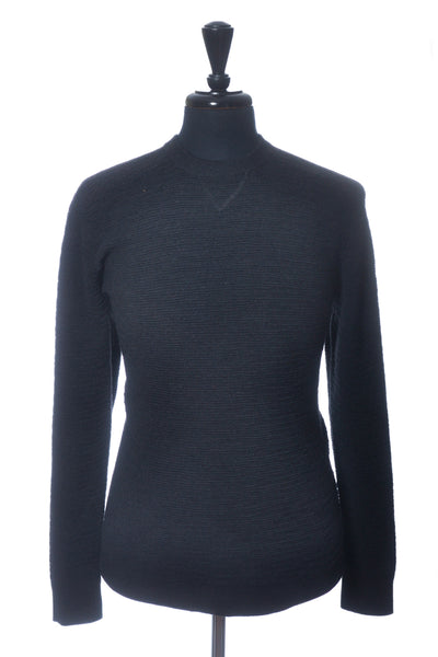 Smartwool Black Ribbed Crew Neck Sweater