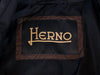 Herno Navy Blue Norfolk Worsted Wool Quilted Coat