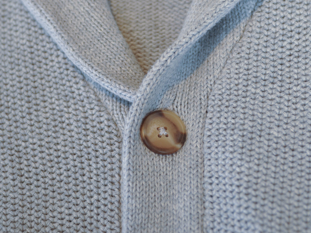 Ernest Sewn Grey Cable Knit Shawl Cardigan