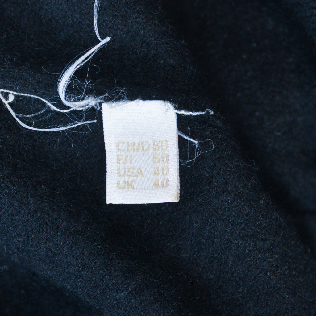 Bally Vintage Black Cashmere Crew Neck Sweater