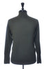John Smedley Green Wool Roll Neck Sweater